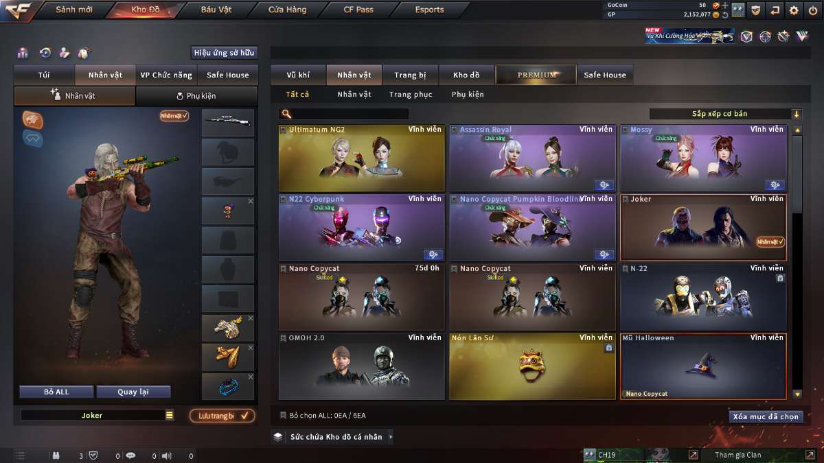 shop acc cf uy tin gia re